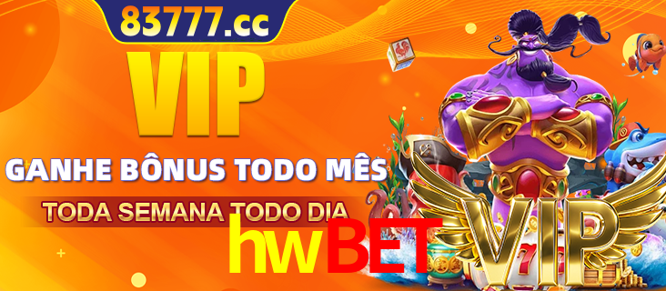 Banner promocional do hwbet oferecendo 100% de recompensas adicionais contínuas para quem fizer o login diário (Daily sign-in), com um mascote de coelho.