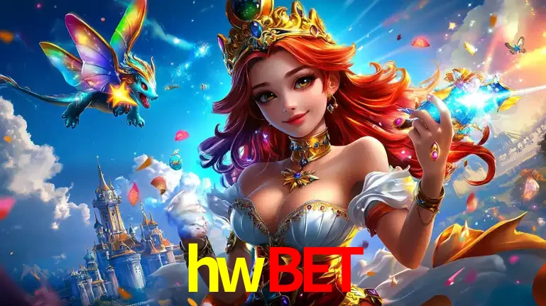 A princesa de um reino de fantasia mágico, com seu pequeno dragão, apresentando um mundo de prêmios encantados nos jogos de caça-níqueis do cassino hwbet.